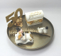 Preview: Geldgeschenk Tablett Goldene Hochzeit Brautpaar Deko Gold