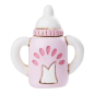 Preview: 9 Teile Deko-Figuren Baby rosa Konvolut SONDERPREIS Restposten