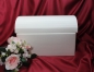 Preview: Kartenbox Geschenkschachtel Truhe weiß Hochzeit