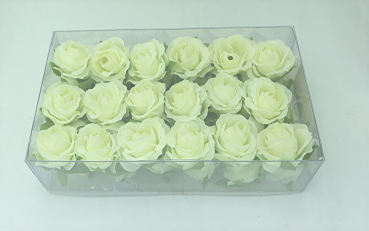36 Rosen-Köpfe Deko-Rosen künstlich 3 cm 7 Farben wählbar