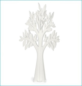 Deko-Baum Lebensbaum 3D Tisch-Deko 59 cm Weiß Karton Hochzeit