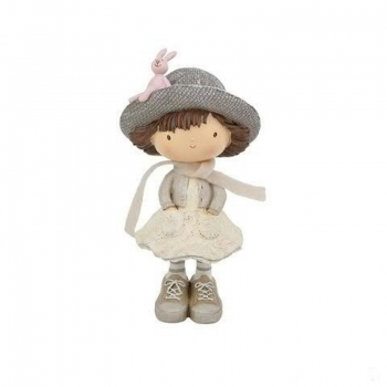 Deko-Figur Kinder Junge oder Mädchen mit Hut