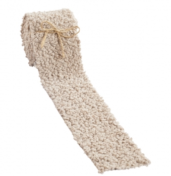 2 m Teddyfell-Band 8 cm breit Farbe wählbar creme, rosenholz, taupe