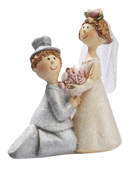 Dekofigur Tortenfigur Brautpaar Hochzeitspaar  XVI ca. 7 cm Hochzeit