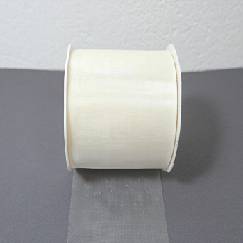 25 m Organzaband Deko-Band Schleifenband 70 mm breit 6 Farben wählbar Hochzeit