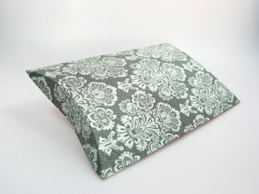 36 Kartonagen Kissen groß Glitter silberfarben Ornamente Restposten SONDERPREIS