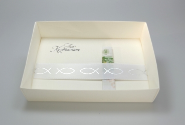 Preview: Geschenkschachtel Geldgeschenk Box Fisch Kommunion Konfirmation