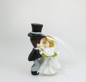 Deko-Figur Tortenfigur küssendes Hochzeitspaar Brautpaar Hochzeit