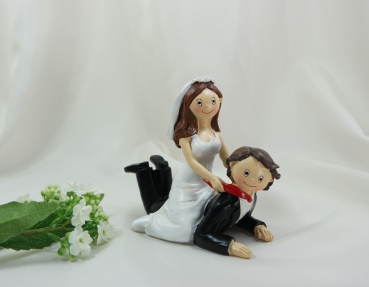 Deko-Figur Tortenfigur Brautpaar Hochzeitspaar Braut a. Bräutigam Hochzeit 14cm