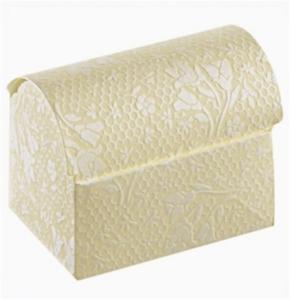 40 Kartonagen Schachtel Truhe creme Hochzeit 70 x 45 x 52 mm Restposten SONDERPREIS