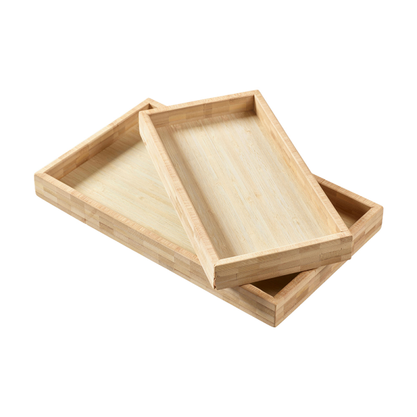 Deko-Tablett Holztalbett Holz Naturfarben 2 Größen wählbar 28,5 cm oder 34 cm