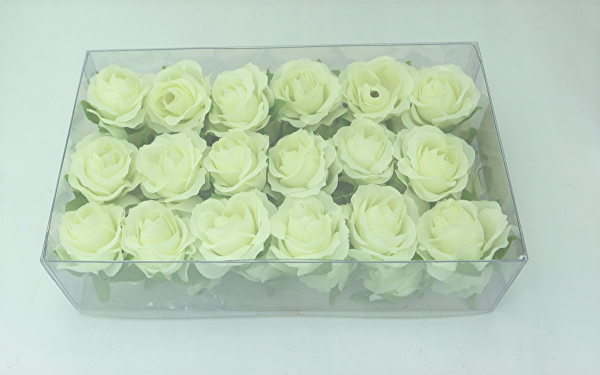 36 Rosen-Köpfe Deko-Rosen künstlich 3 cm 7 Farben wählbar