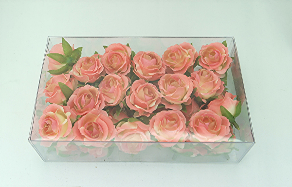 36 Rosen-Köpfe Deko-Rosen künstlich 3 cm 7 Farben wählbar