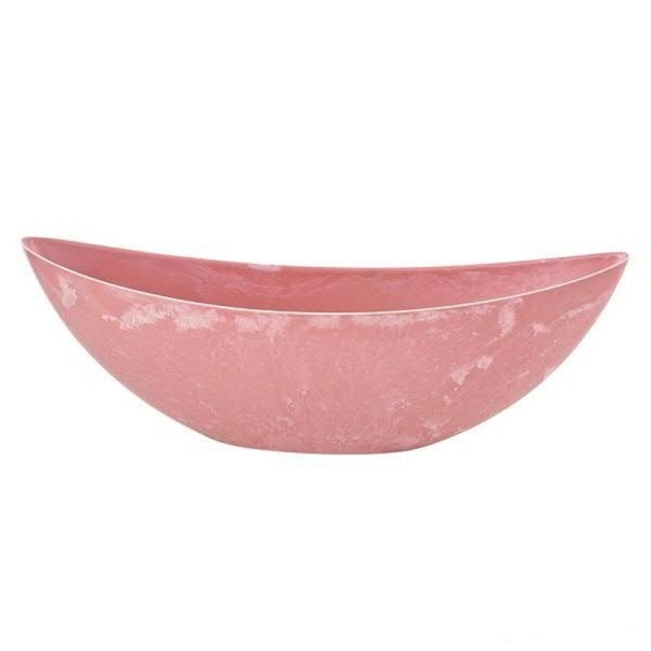 Deko-Schale Schiffchen 34 cm pastell rosa