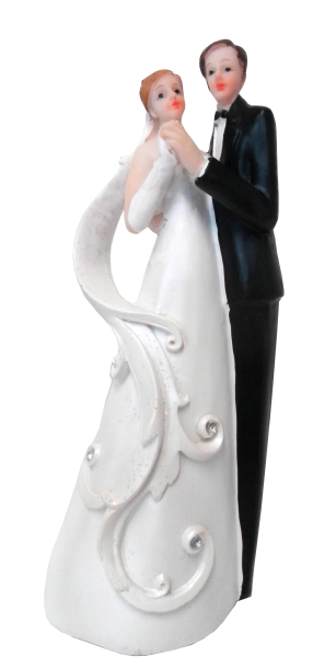 Deko-Figur Brautpaar Hochzeitspaar Hochzeit 16 cm