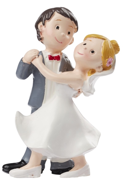 Dekofigur Brautpaar Hochzeitspaar 8 cm Tortenfigur Hochzeit