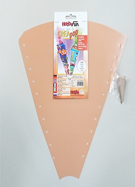 Creapop Schultüte Rohling rund 70 cm selbstklebend DIY