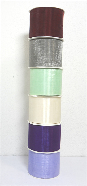 25 m Organzaband Deko-Band Schleifenband 70 mm breit 6 Farben wählbar Hochzeit