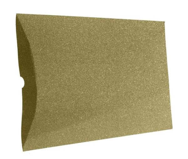 36 Kartonagen Kissen groß Glitter goldfarben Hochzeit Restposten SONDERPREIS