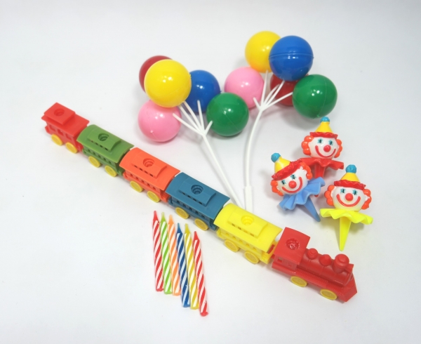 Tortendeko Zirkuszug Luftballon-Deko Geburtstag Kindergeburtstag