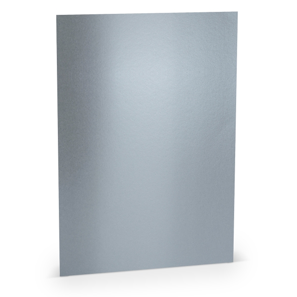 5 Blatt Bastelkarton Bastelpapier Paperado silber A4 220 gsm