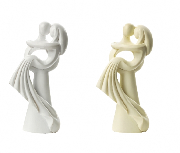 Deko-Brautpaar modern I Tortendeko Tortenfigur Hochzeit 10 cm