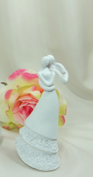 Deko-Figur Tortenfigur Hochzeitspaar Brautpaar modern 15 cm