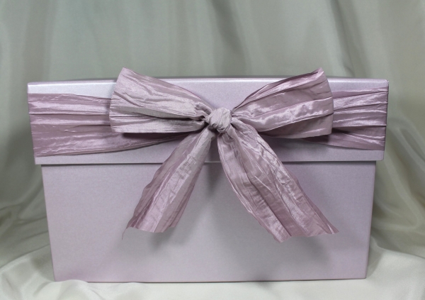 Exklusive elegante Kartenbox Sammelbox mit Schlitz violett Rössler Hochzeit