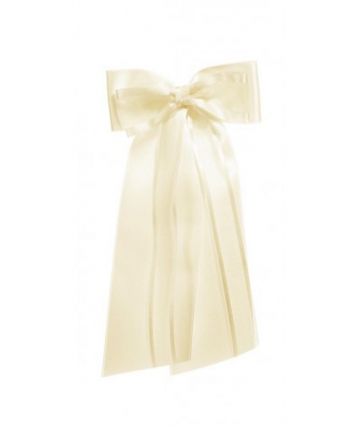 Kerzenschleife Satin  Organza creme Kommunion Wiedemann