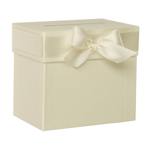 Kartenbox Sammelbox in creme mit Schlitz Rössler