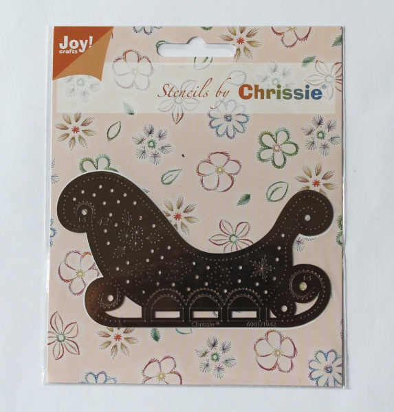 Schneideschablone Stickschablone Schlitten Joy!Crafts Weihnachten