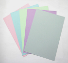 10 Blatt Kartenpapier DIN A5 Leinenoptik Rosa, Hellblau, Hellgrün, Lila, Grau