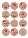 48 Aufkleber Sticker Etiketten "Weihnachtsgrüße" Weihnachten Advent