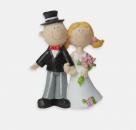 Deko-Figur Tortenfigur Tortenaufsatz Hochzeitspaar Brautpaar